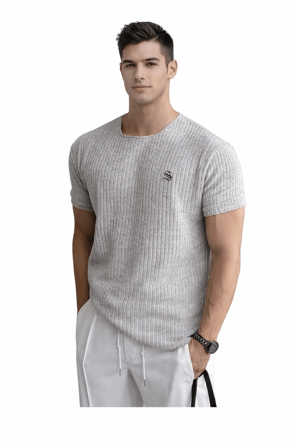 Crupil 138 - T-Shirt for Men - Sarman Fashion - Wholesale Clothing Fashion Brand for Men from Canada