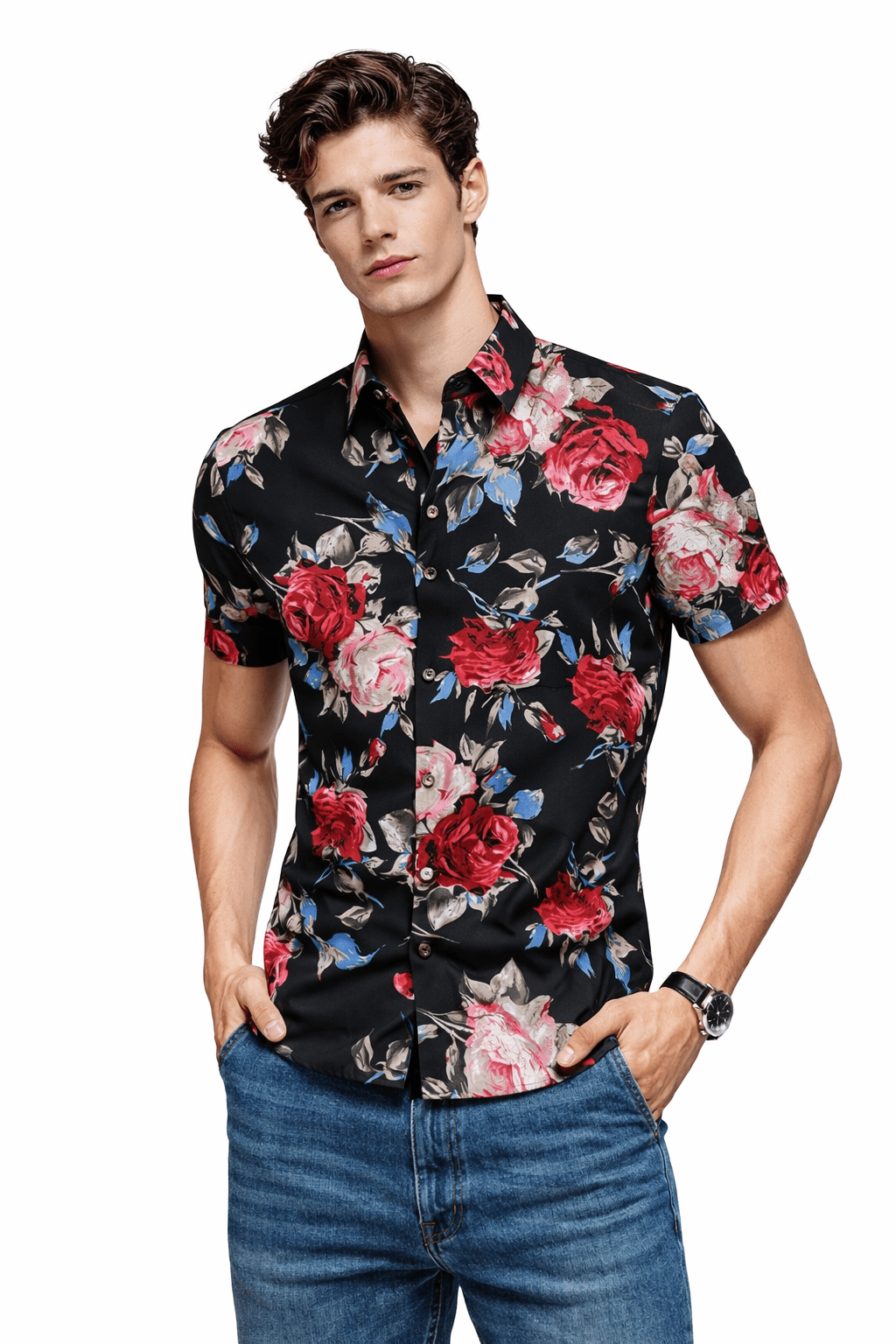 Cubas - Short Sleeves Shirt for Men - Sarman Fashion - Wholesale Clothing Fashion Brand for Men from Canada