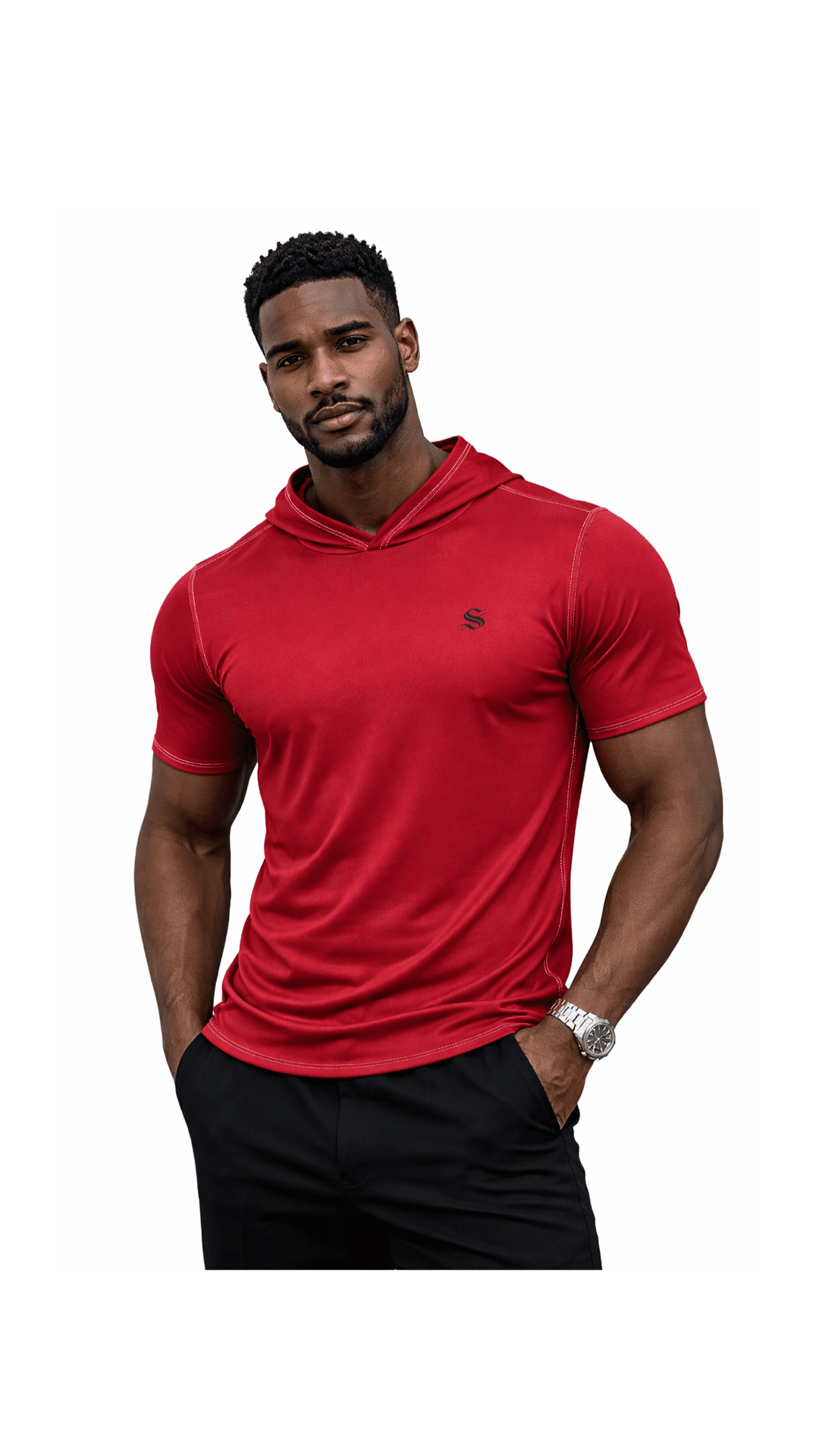 Culimun - Hood T-shirt for Men - Sarman Fashion - Wholesale Clothing Fashion Brand for Men from Canada