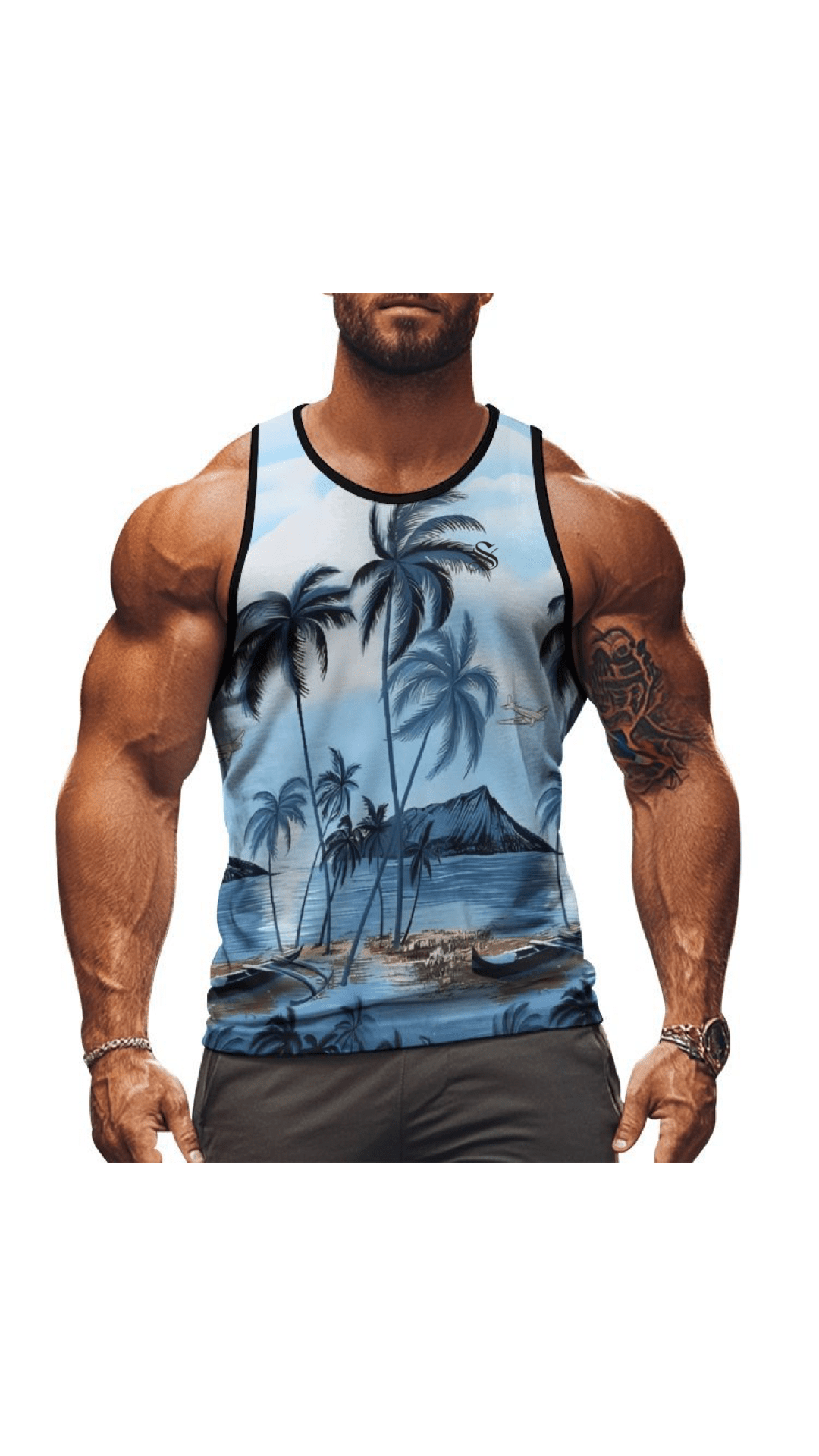 CWO23 - Tank Top for Men - Sarman Fashion - Wholesale Clothing Fashion Brand for Men from Canada