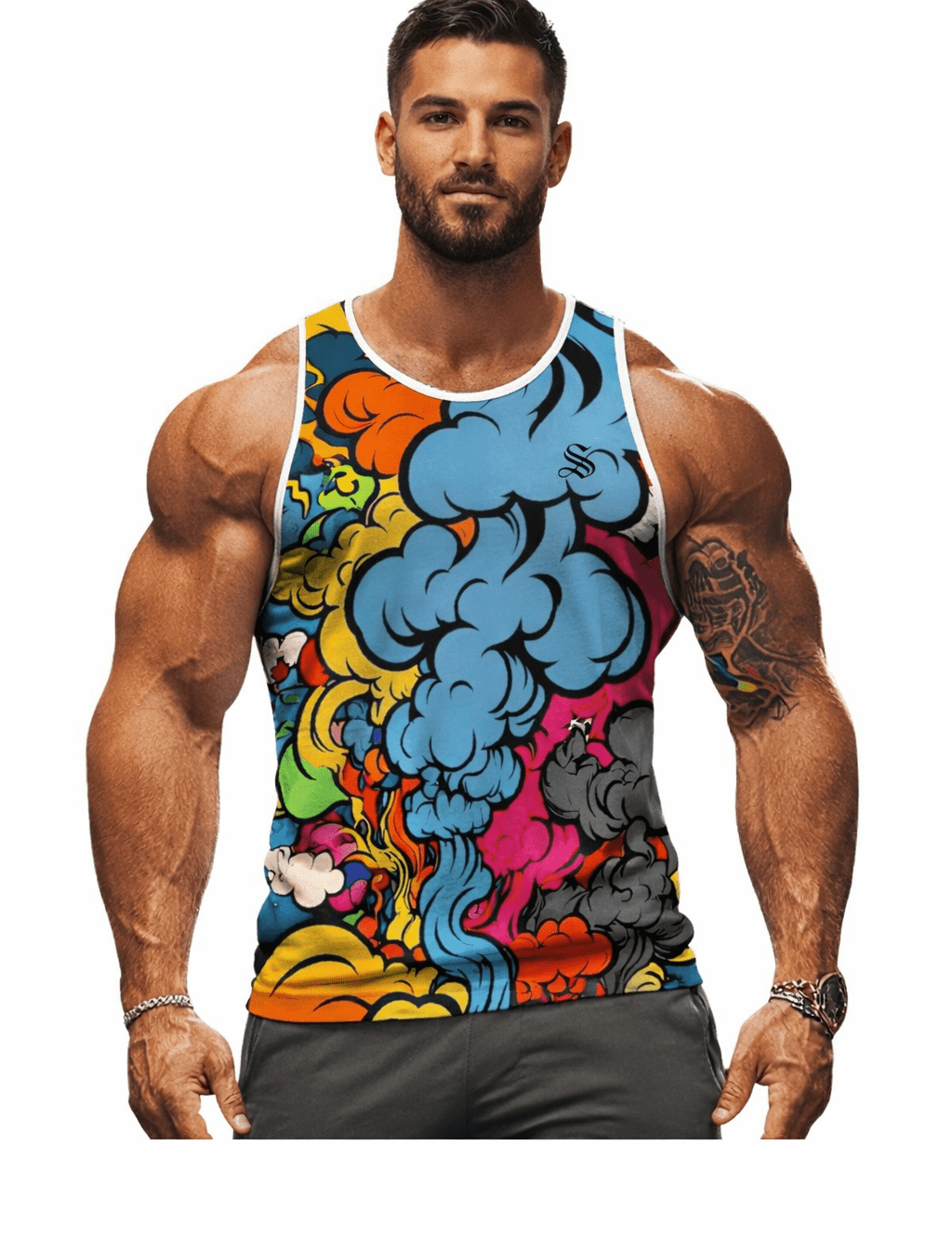 CWO34 - Tank Top for Men - Sarman Fashion - Wholesale Clothing Fashion Brand for Men from Canada