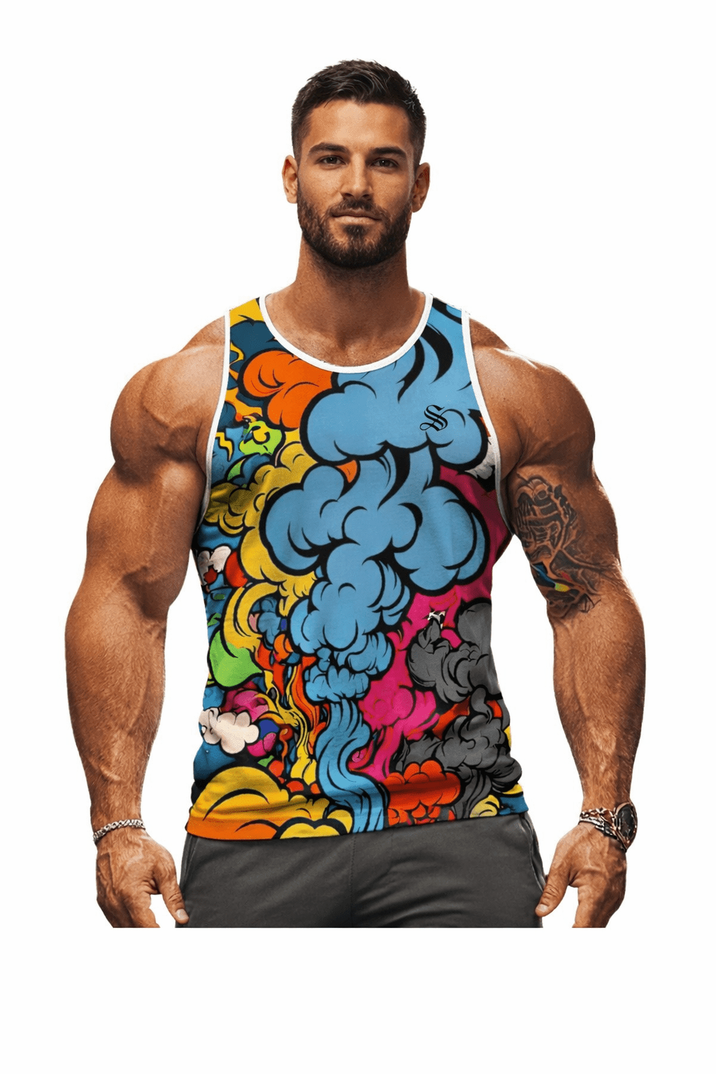 CWO34 - Tank Top for Men - Sarman Fashion - Wholesale Clothing Fashion Brand for Men from Canada