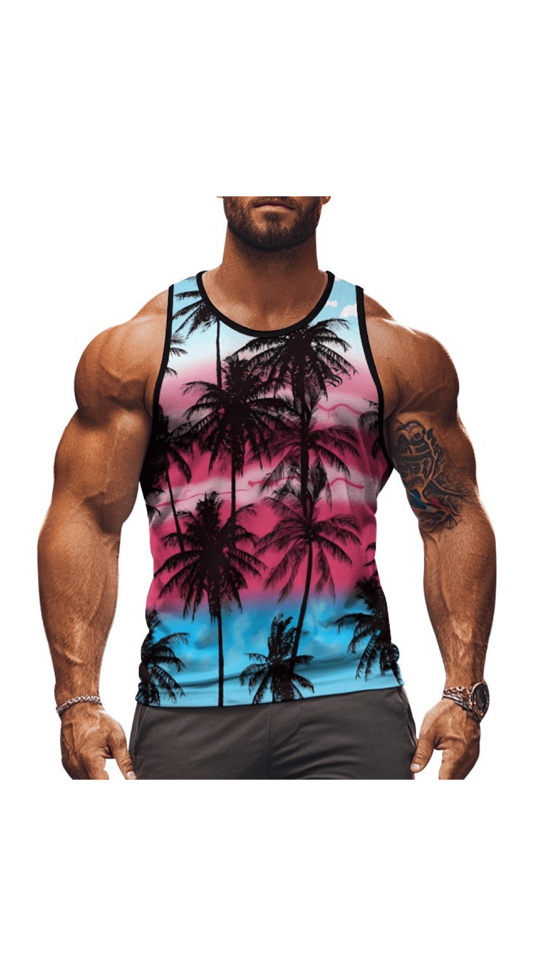 CWO40 - Tank Top for Men - Sarman Fashion - Wholesale Clothing Fashion Brand for Men from Canada
