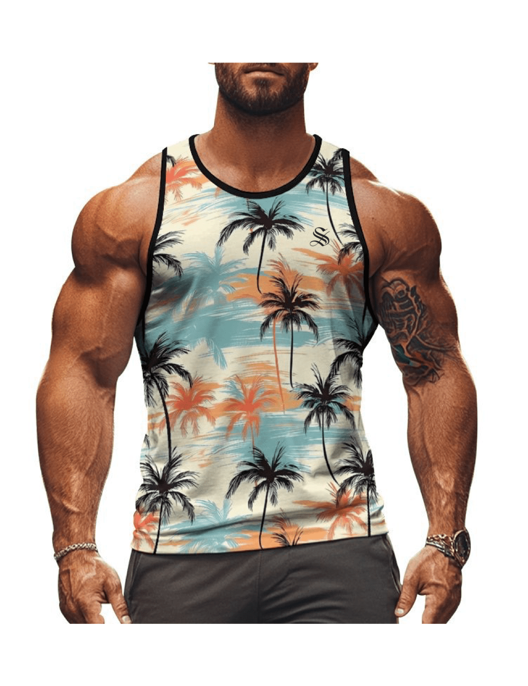 CWO40 - Tank Top for Men - Sarman Fashion - Wholesale Clothing Fashion Brand for Men from Canada