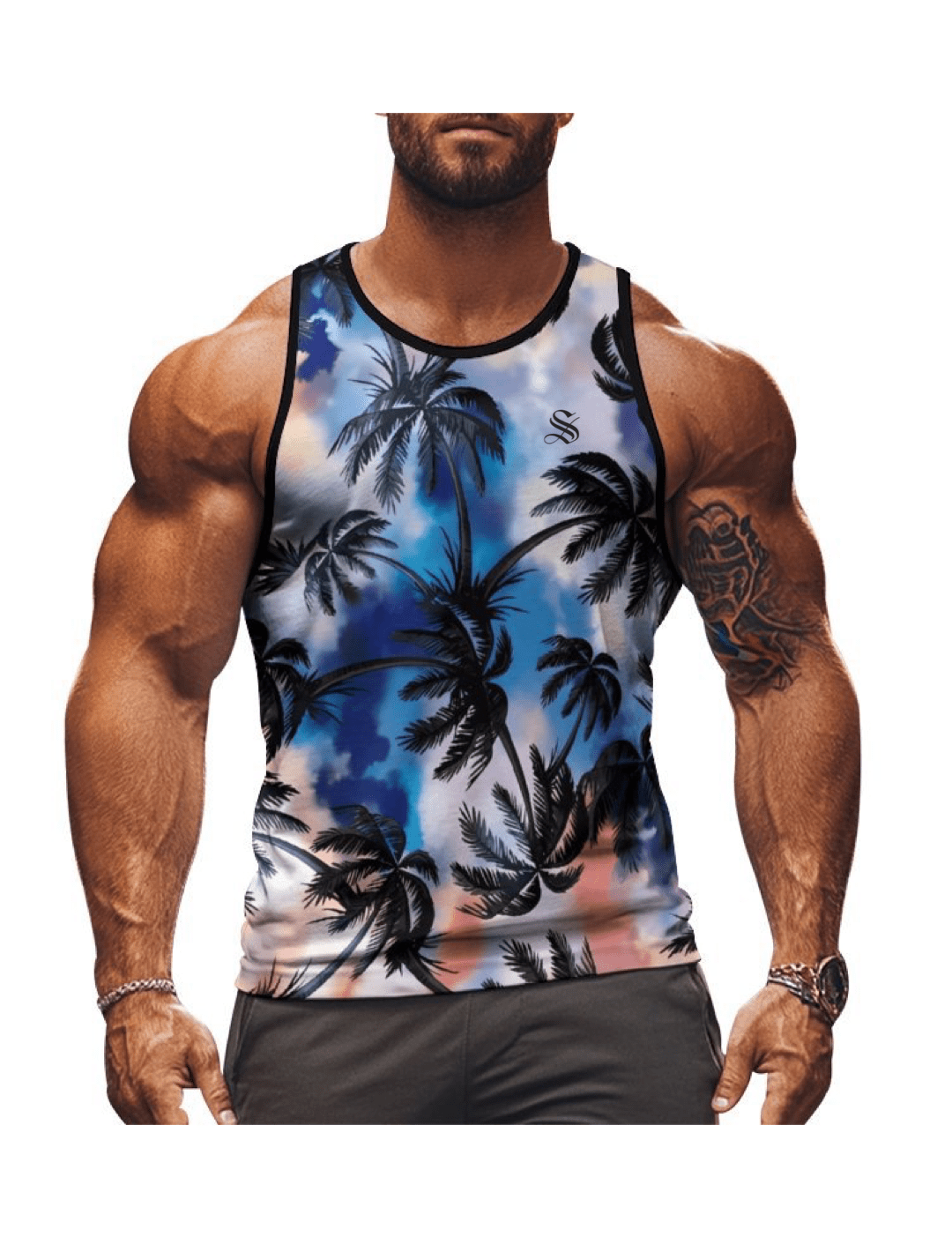 CWO40 - Tank Top for Men - Sarman Fashion - Wholesale Clothing Fashion Brand for Men from Canada