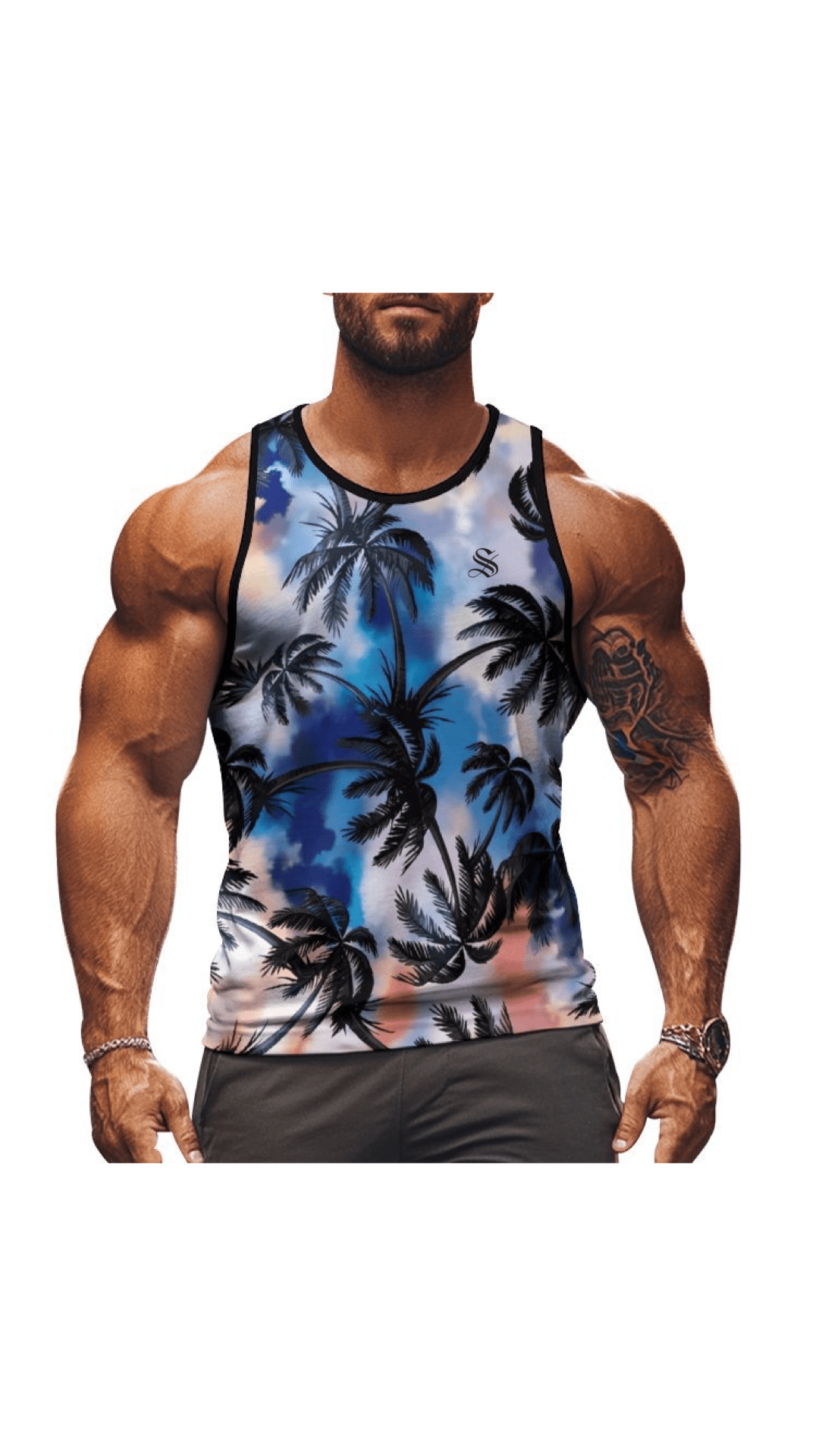 CWO40 - Tank Top for Men - Sarman Fashion - Wholesale Clothing Fashion Brand for Men from Canada