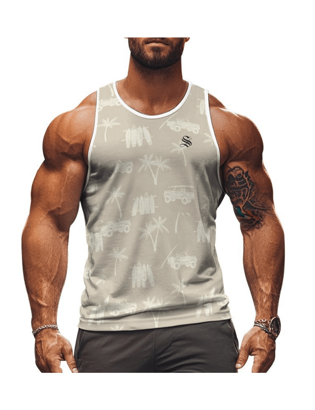 CWO41 - Tank Top for Men - Sarman Fashion - Wholesale Clothing Fashion Brand for Men from Canada