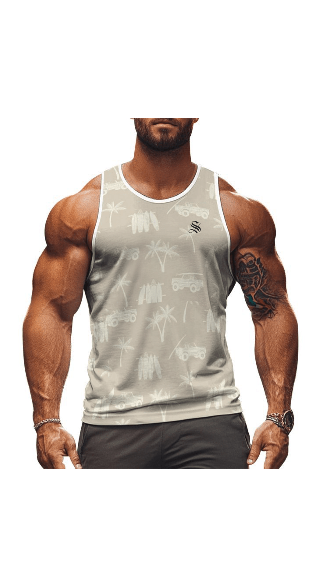 CWO41 - Tank Top for Men - Sarman Fashion - Wholesale Clothing Fashion Brand for Men from Canada