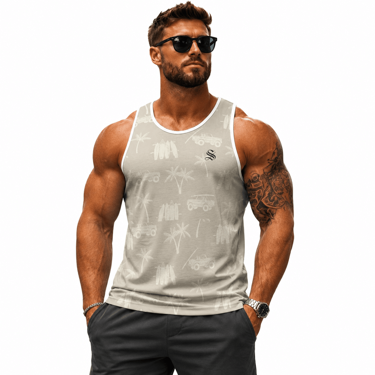CWO41 - Tank Top for Men - Sarman Fashion - Wholesale Clothing Fashion Brand for Men from Canada