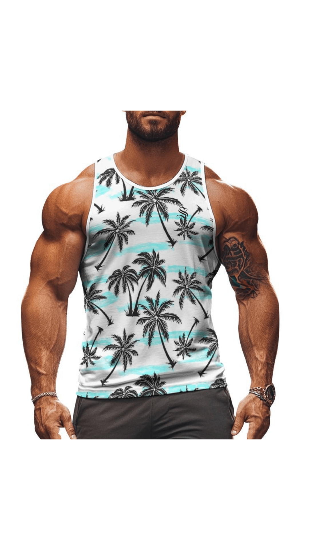 CWO42 - Tank Top for Men - Sarman Fashion - Wholesale Clothing Fashion Brand for Men from Canada