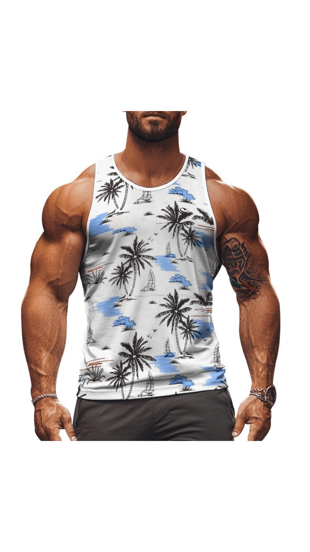 CWO42 - Tank Top for Men - Sarman Fashion - Wholesale Clothing Fashion Brand for Men from Canada