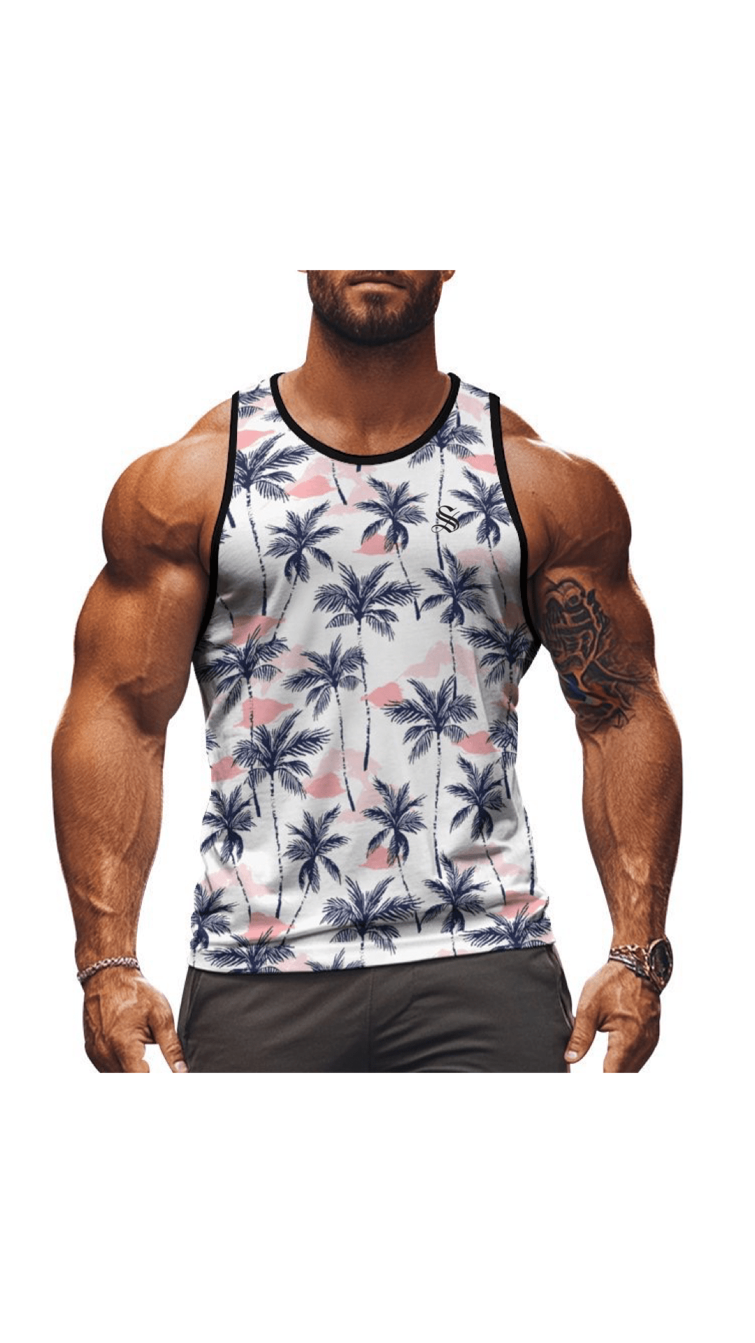 CWO42 - Tank Top for Men - Sarman Fashion - Wholesale Clothing Fashion Brand for Men from Canada