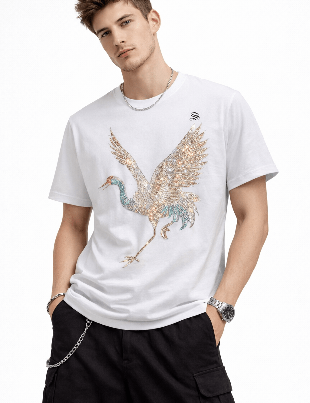 Darkcuza 13 - T-Shirt for Men - Sarman Fashion - Wholesale Clothing Fashion Brand for Men from Canada