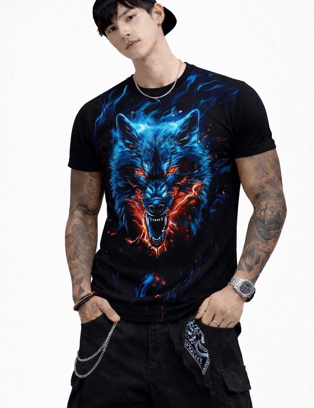 Darkcuza 2 - T-Shirt for Men - Sarman Fashion - Wholesale Clothing Fashion Brand for Men from Canada