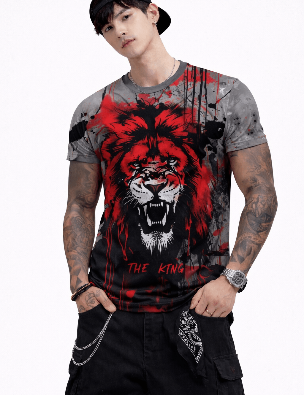 Darkcuza 3 - T-Shirt for Men - Sarman Fashion - Wholesale Clothing Fashion Brand for Men from Canada