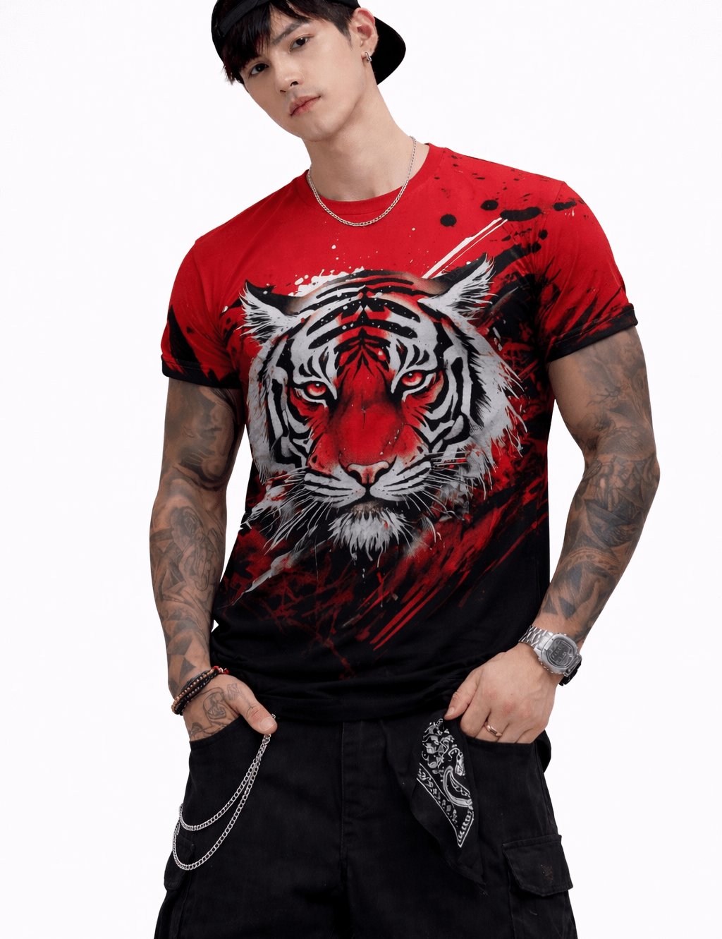 Darkcuza 4 - T-Shirt for Men - Sarman Fashion - Wholesale Clothing Fashion Brand for Men from Canada
