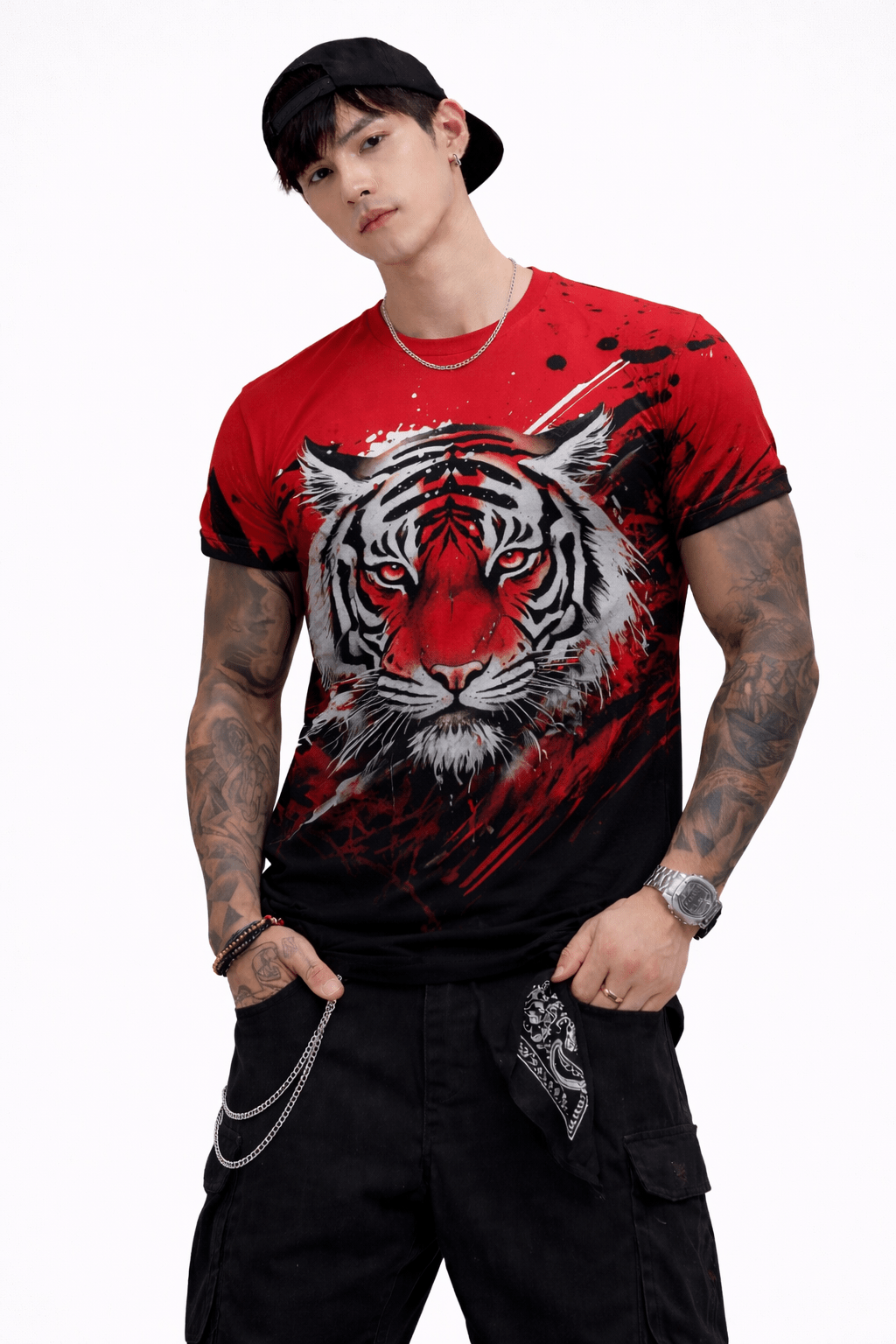 Darkcuza 4 - T-Shirt for Men - Sarman Fashion - Wholesale Clothing Fashion Brand for Men from Canada