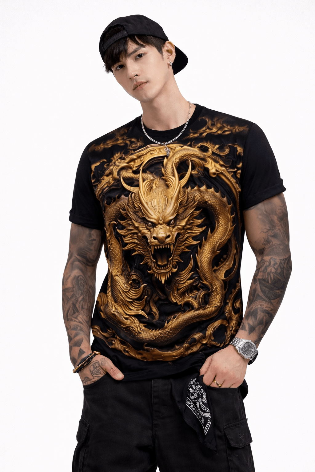 Darkcuza 6 - T-Shirt for Men - Sarman Fashion - Wholesale Clothing Fashion Brand for Men from Canada