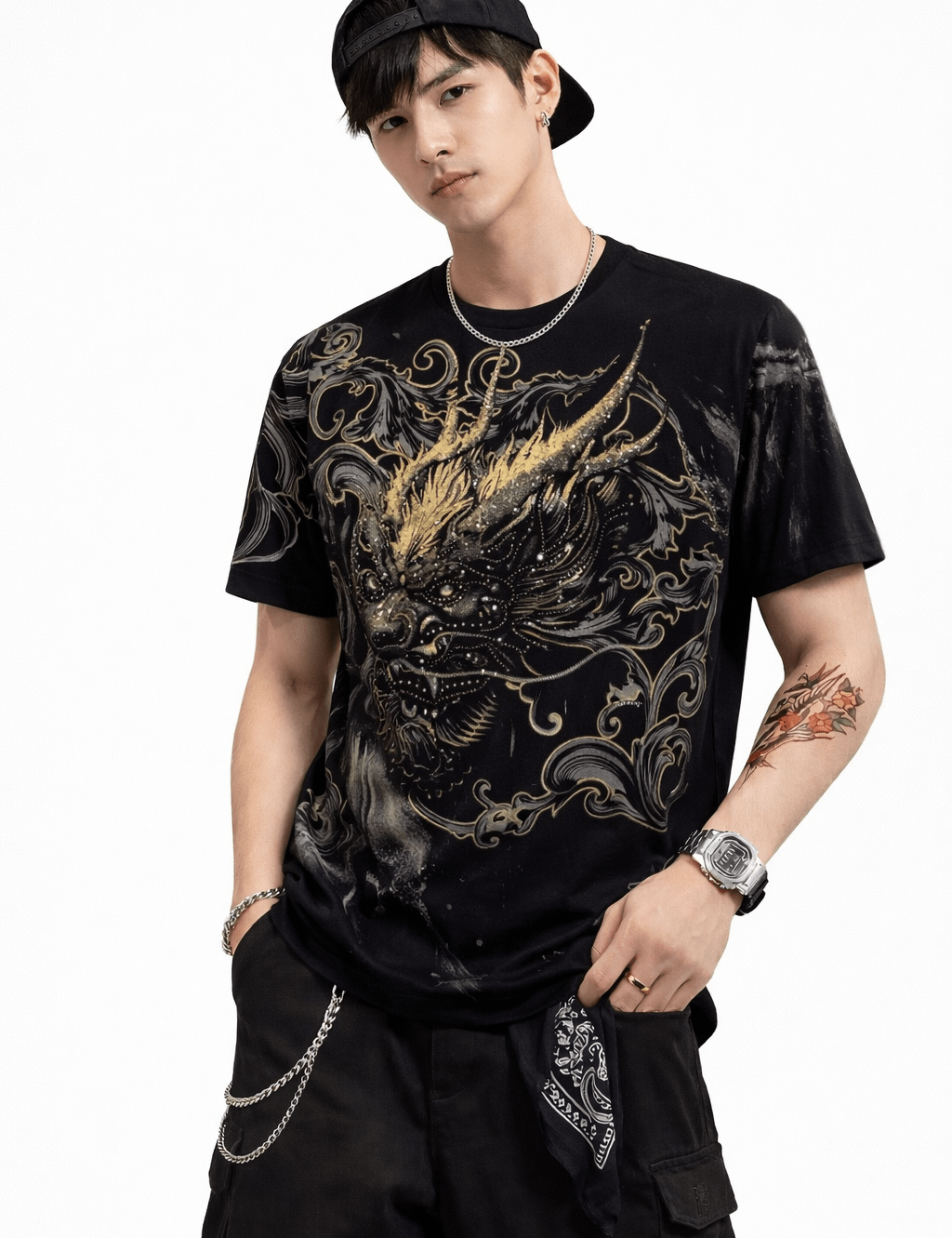 Darkcuza 8 - T-Shirt for Men - Sarman Fashion - Wholesale Clothing Fashion Brand for Men from Canada