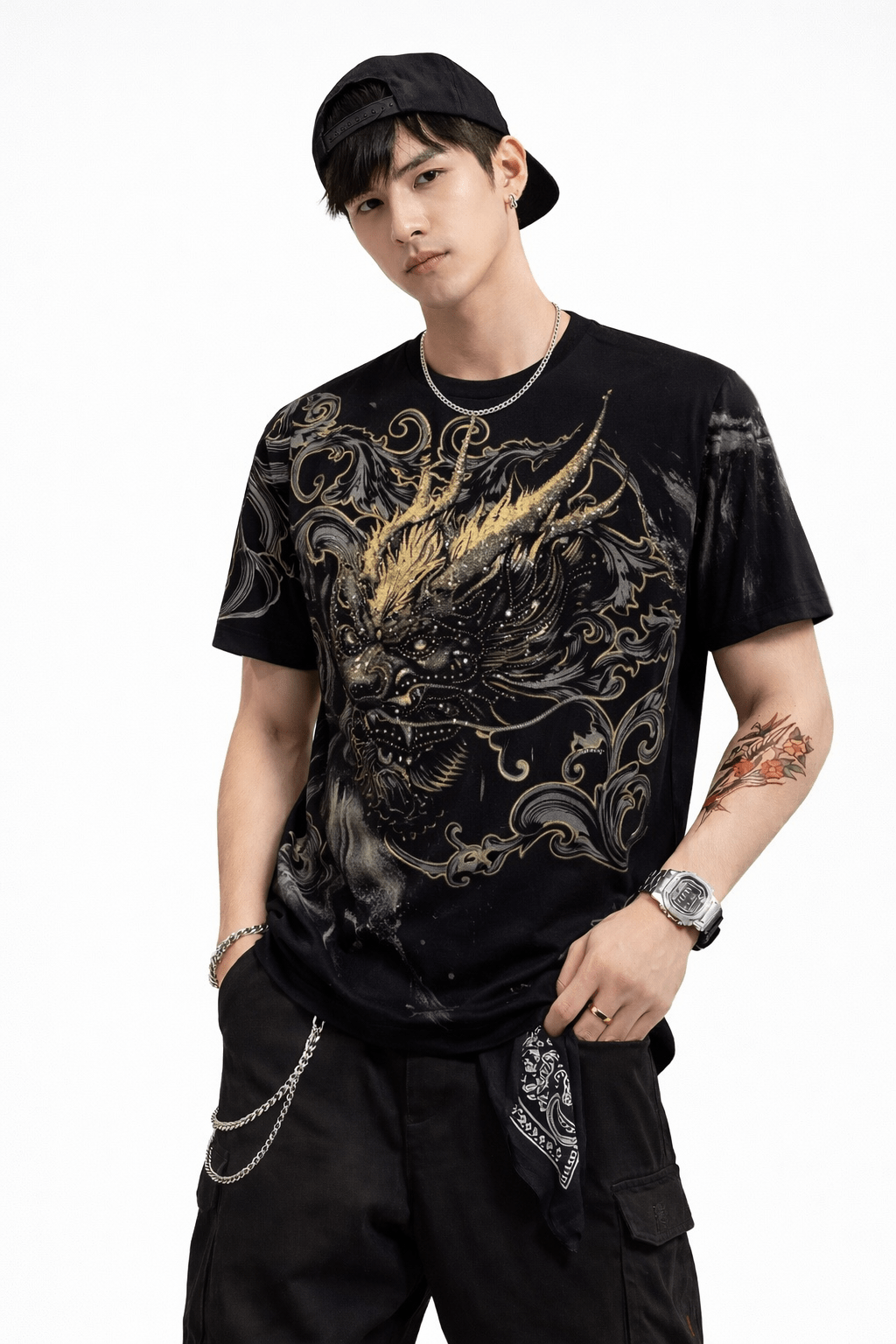 Darkcuza 8 - T-Shirt for Men - Sarman Fashion - Wholesale Clothing Fashion Brand for Men from Canada