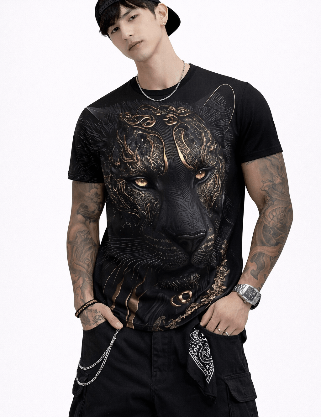 Darkcuza - T-Shirt for Men - Sarman Fashion - Wholesale Clothing Fashion Brand for Men from Canada
