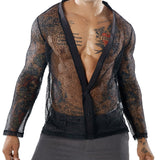 Dazuuka - V - Neck Long Sleeve Shirt for Men - Sarman Fashion - Wholesale Clothing Fashion Brand for Men from Canada