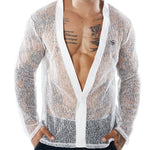 Dazuuka - V - Neck Long Sleeve Shirt for Men - Sarman Fashion - Wholesale Clothing Fashion Brand for Men from Canada