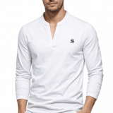 Deep V - Long Sleeves Shirt for Men - Sarman Fashion - Wholesale Clothing Fashion Brand for Men from Canada