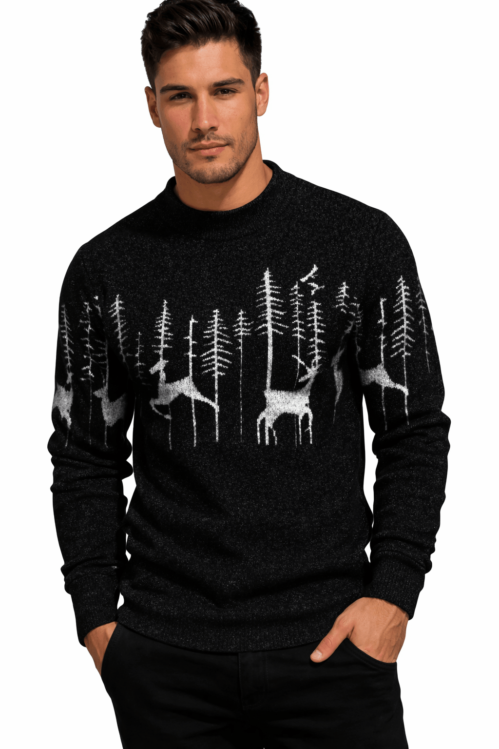 DeepInForest - Sweater for Men - Sarman Fashion - Wholesale Clothing Fashion Brand for Men from Canada