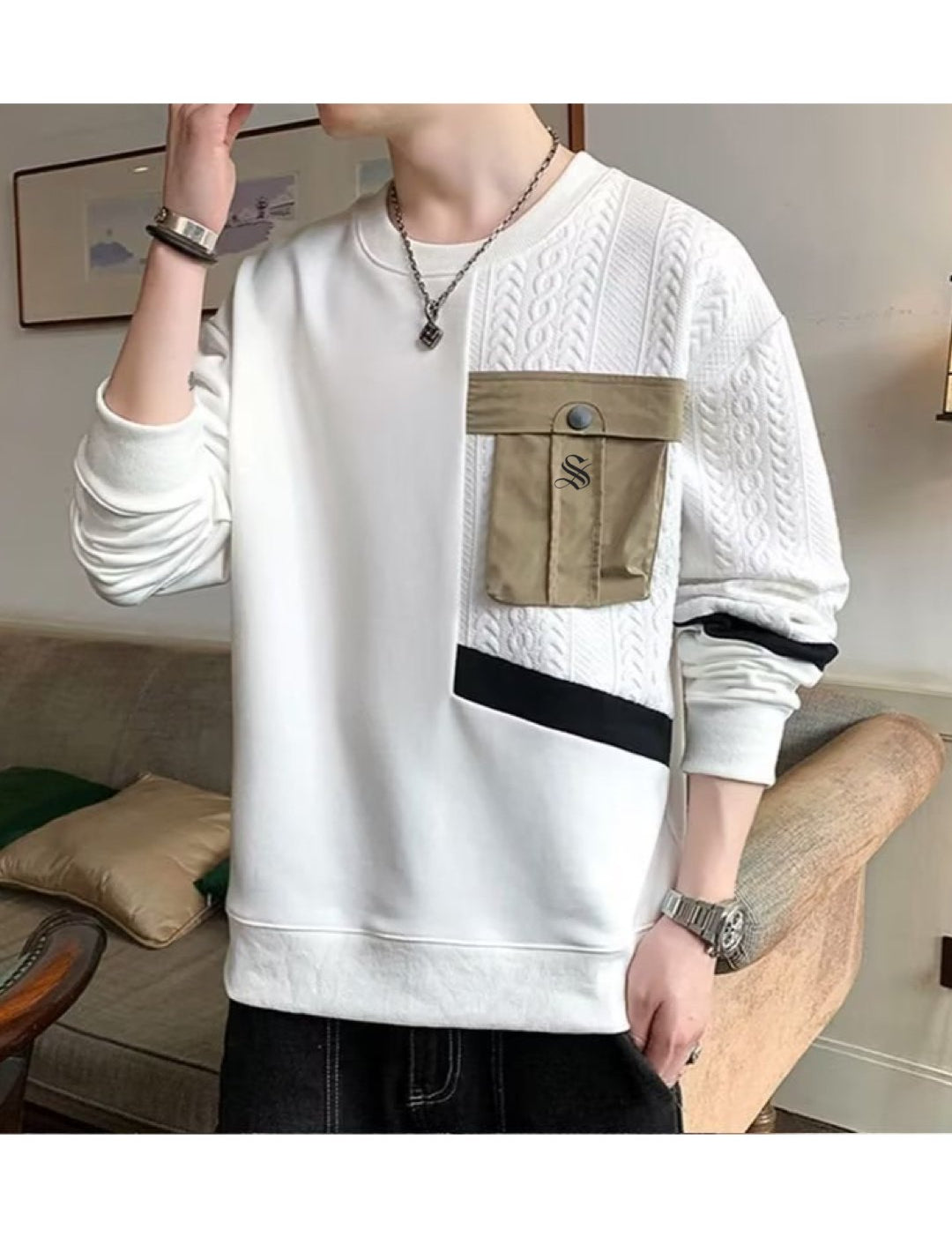 DeltaBA 2 - Sweater for Men - Sarman Fashion - Wholesale Clothing Fashion Brand for Men from Canada