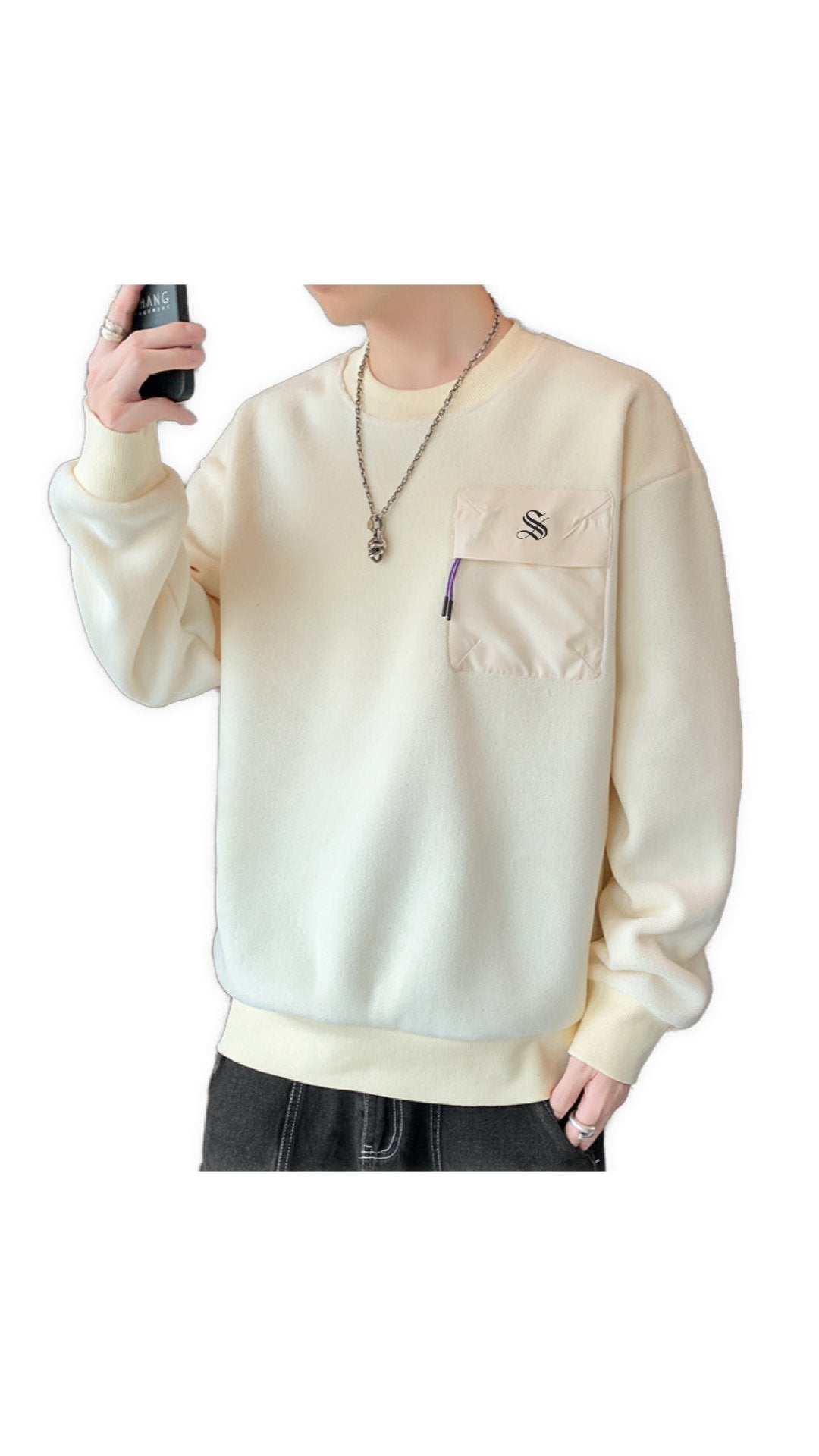 DeltaBA 3 - Sweater for Men - Sarman Fashion - Wholesale Clothing Fashion Brand for Men from Canada