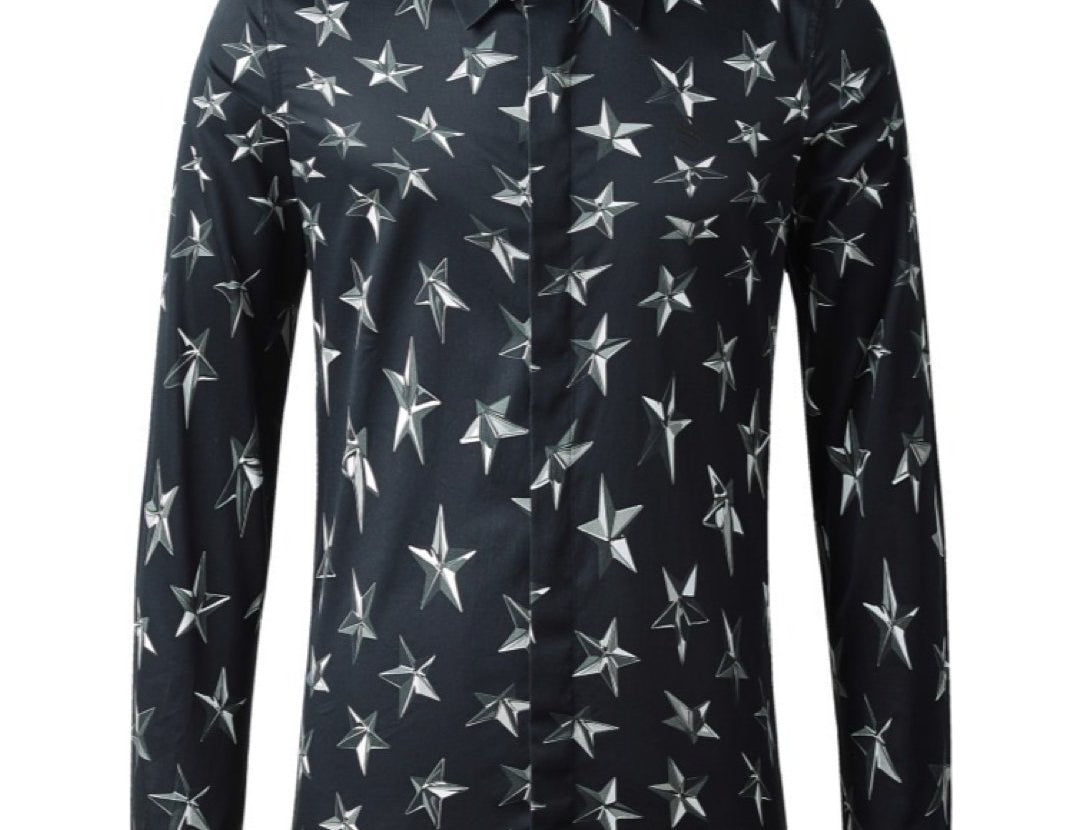 Diamond Star - Long Sleeves Shirt for Men - Sarman Fashion - Wholesale Clothing Fashion Brand for Men from Canada