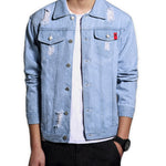 Dihuba - Long Sleeve Jeans Jacket for Men - Sarman Fashion - Wholesale Clothing Fashion Brand for Men from Canada