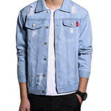 Dihuba - Long Sleeve Jeans Jacket for Men - Sarman Fashion - Wholesale Clothing Fashion Brand for Men from Canada