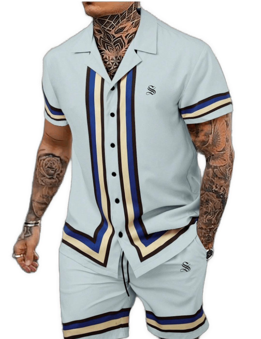 DNZ 13 - Top & Shorts for Men - Sarman Fashion - Wholesale Clothing Fashion Brand for Men from Canada