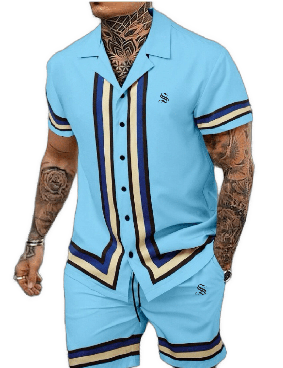DNZ 13 - Top & Shorts for Men - Sarman Fashion - Wholesale Clothing Fashion Brand for Men from Canada