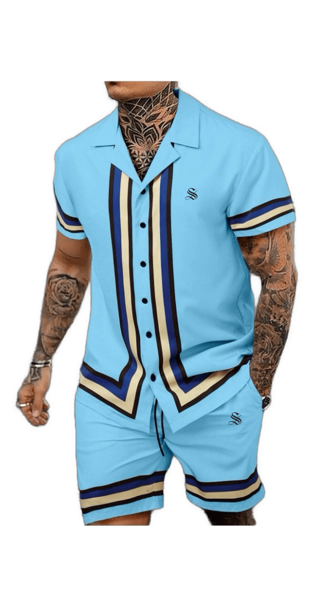 DNZ 13 - Top & Shorts for Men - Sarman Fashion - Wholesale Clothing Fashion Brand for Men from Canada