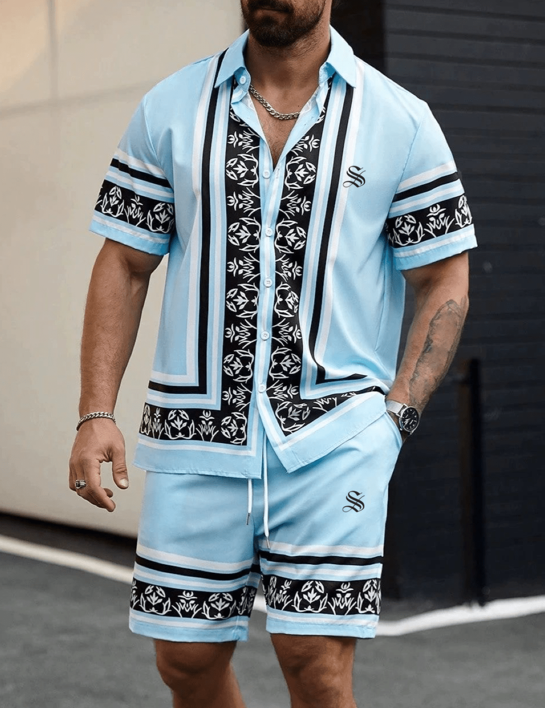 DNZ 23 - Top & Shorts for Men - Sarman Fashion - Wholesale Clothing Fashion Brand for Men from Canada
