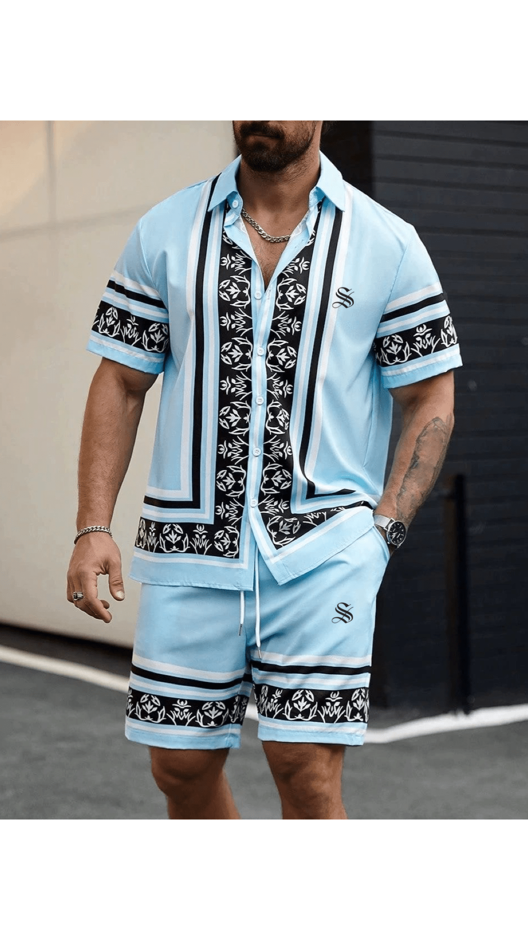DNZ 23 - Top & Shorts for Men - Sarman Fashion - Wholesale Clothing Fashion Brand for Men from Canada
