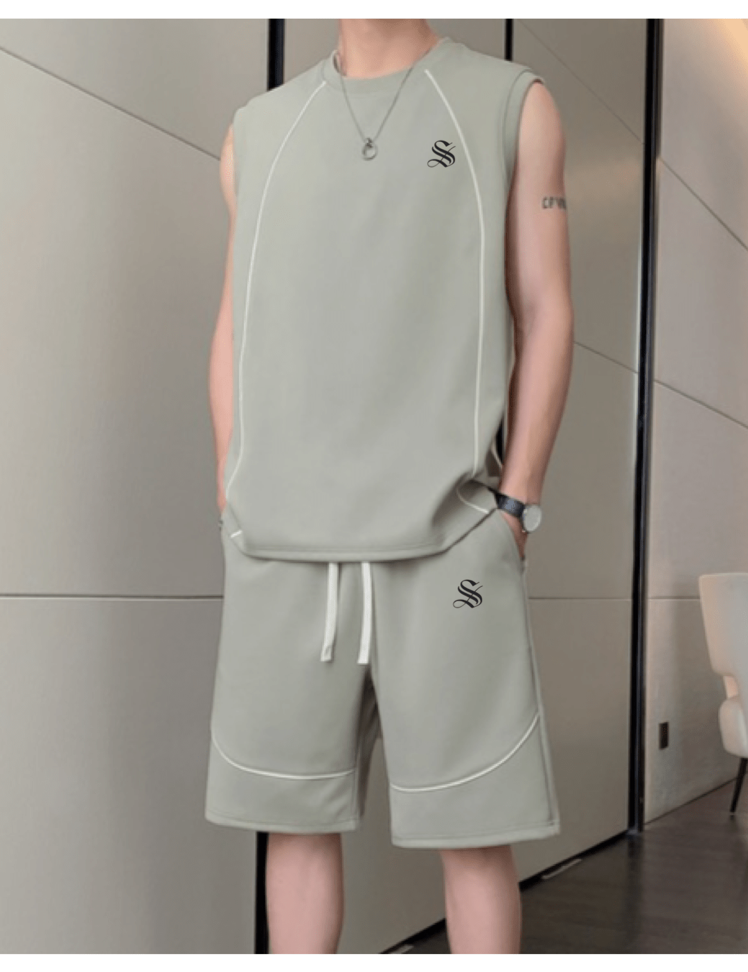 DNZ 4 - Top & Shorts for Men - Sarman Fashion - Wholesale Clothing Fashion Brand for Men from Canada