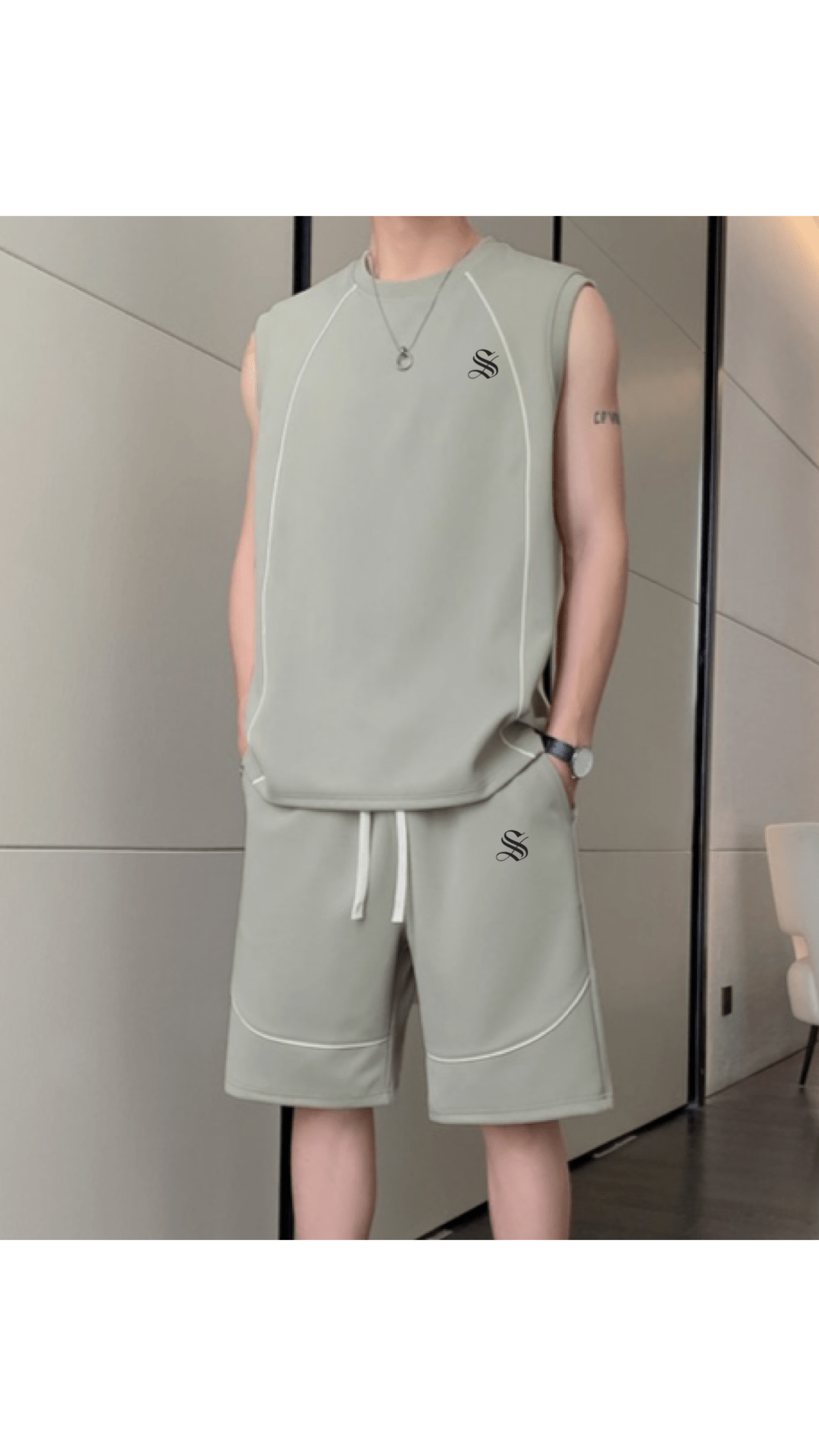 DNZ 4 - Top & Shorts for Men - Sarman Fashion - Wholesale Clothing Fashion Brand for Men from Canada