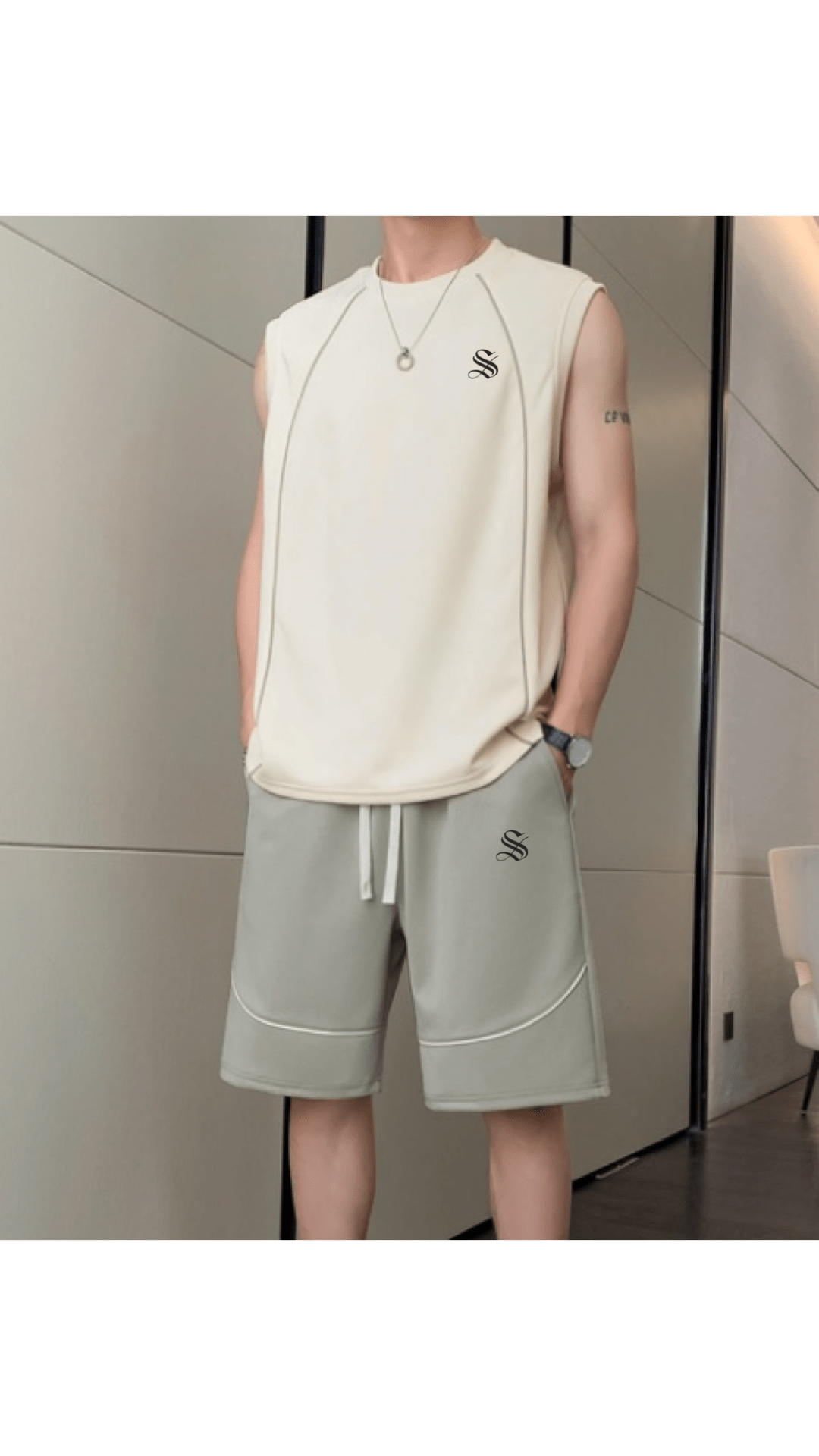 DNZ 4 - Top & Shorts for Men - Sarman Fashion - Wholesale Clothing Fashion Brand for Men from Canada