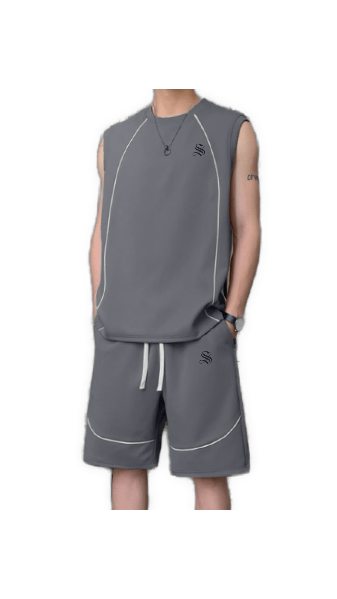 DNZ 4 - Top & Shorts for Men - Sarman Fashion - Wholesale Clothing Fashion Brand for Men from Canada
