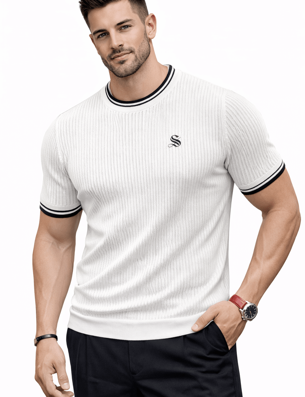 DNZ 67 - T-Shirt for Men - Sarman Fashion - Wholesale Clothing Fashion Brand for Men from Canada