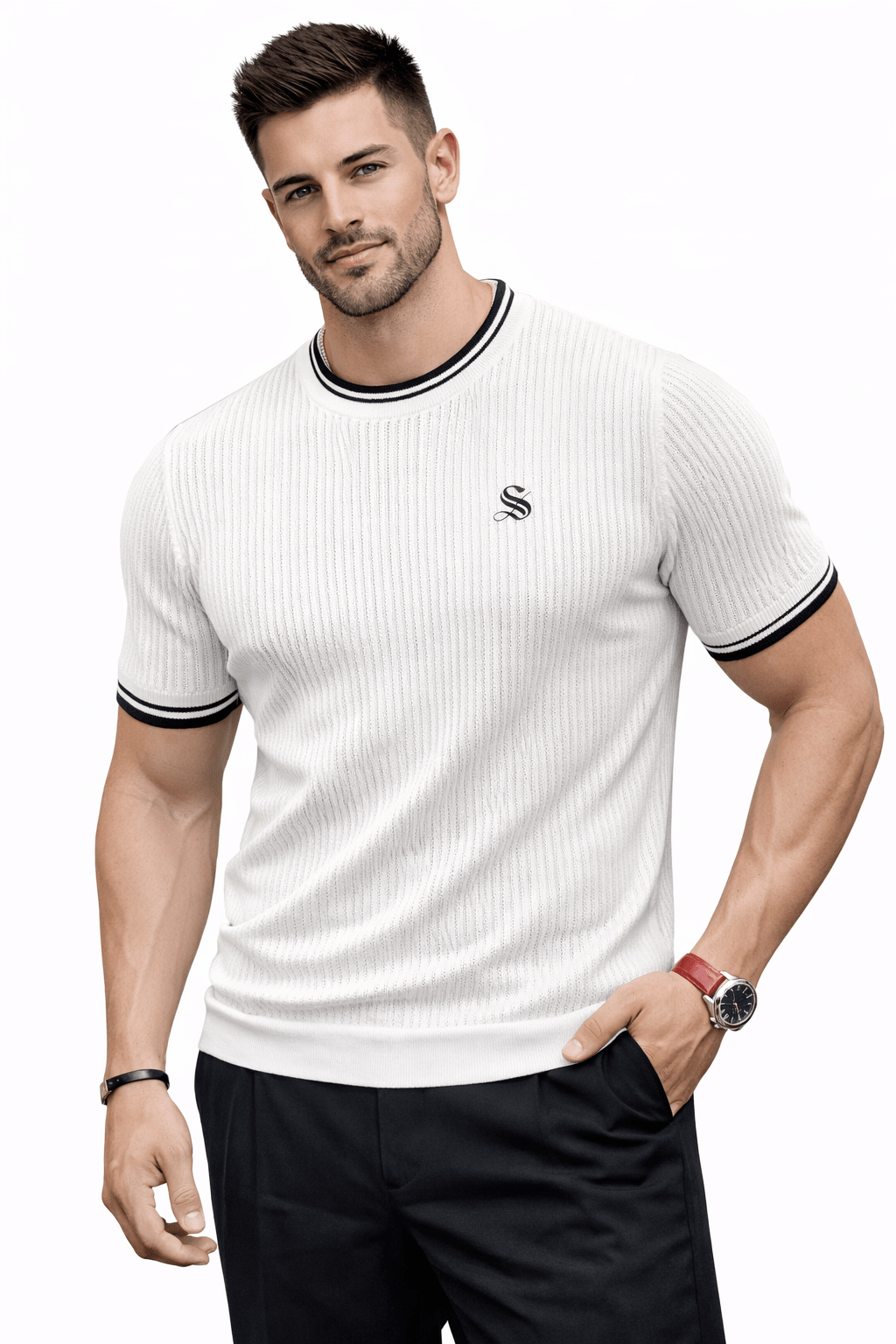 DNZ 67 - T-Shirt for Men - Sarman Fashion - Wholesale Clothing Fashion Brand for Men from Canada