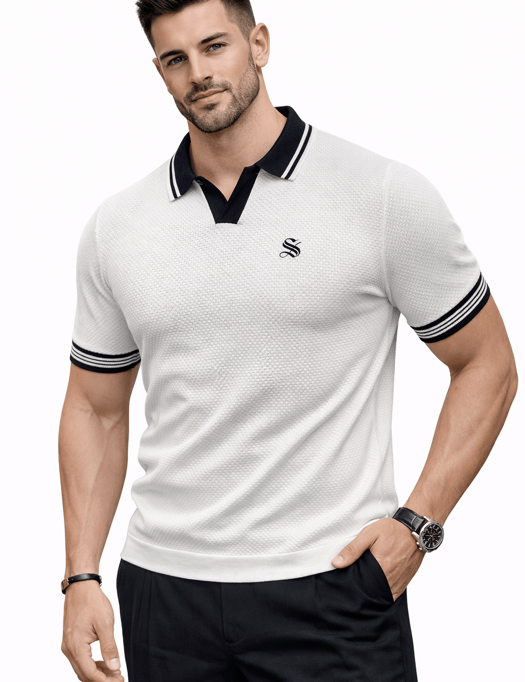 DNZ 68 - Polo Shirt for Men - Sarman Fashion - Wholesale Clothing Fashion Brand for Men from Canada