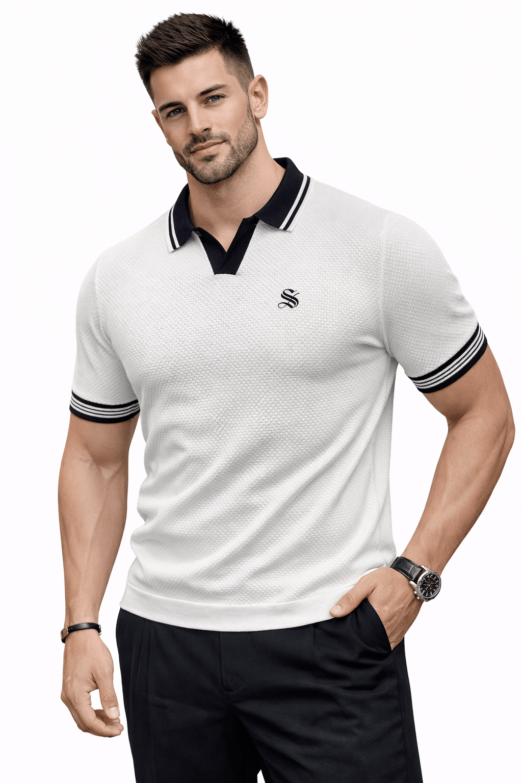 DNZ 68 - Polo Shirt for Men - Sarman Fashion - Wholesale Clothing Fashion Brand for Men from Canada