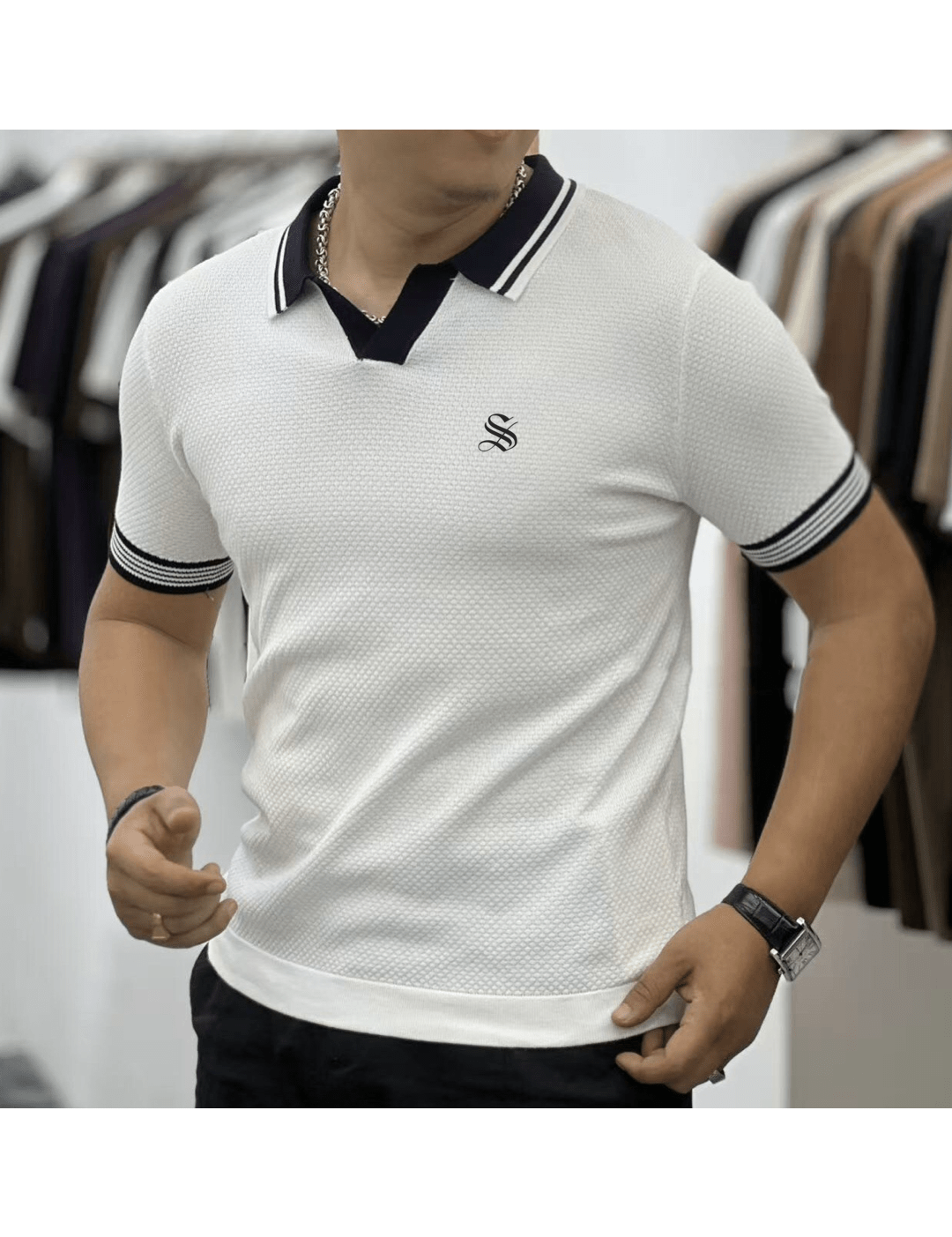 DNZ 68 - Polo Shirt for Men - Sarman Fashion - Wholesale Clothing Fashion Brand for Men from Canada