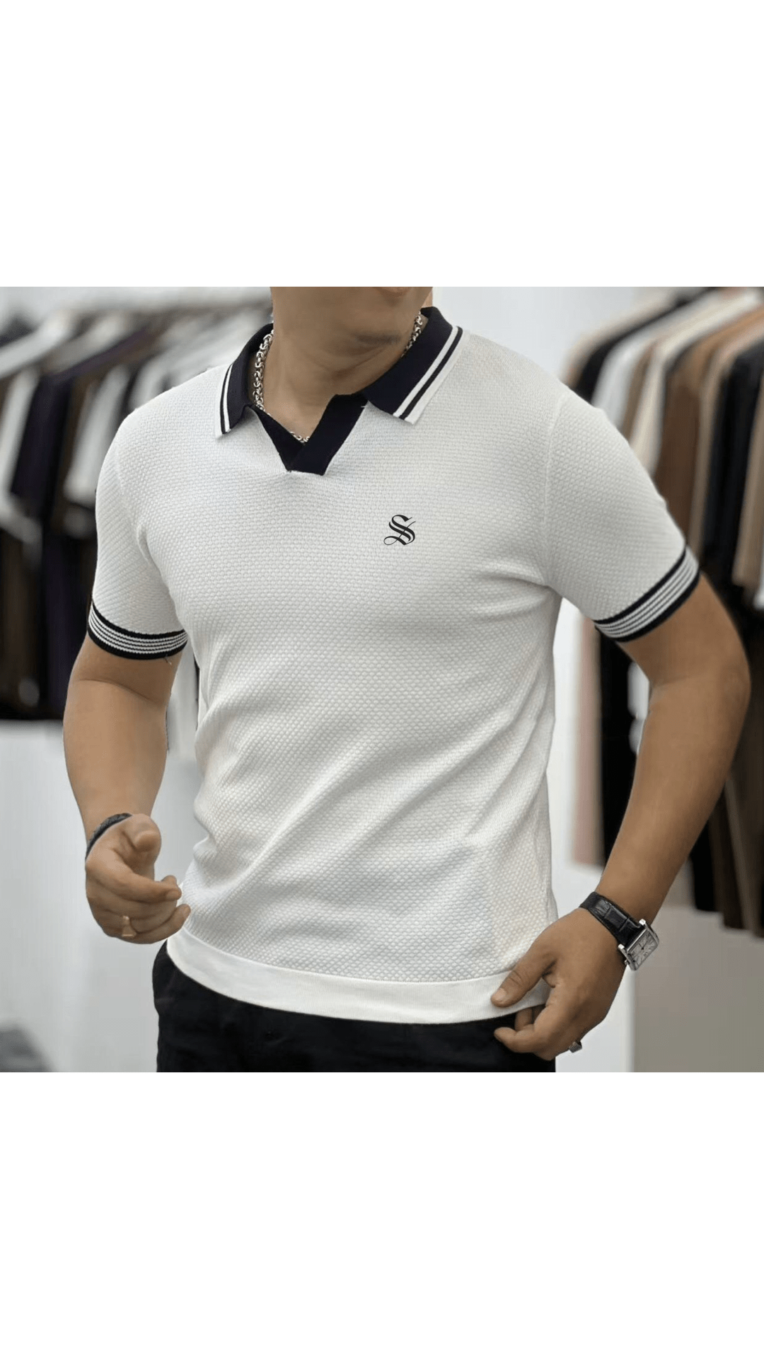 DNZ 68 - Polo Shirt for Men - Sarman Fashion - Wholesale Clothing Fashion Brand for Men from Canada