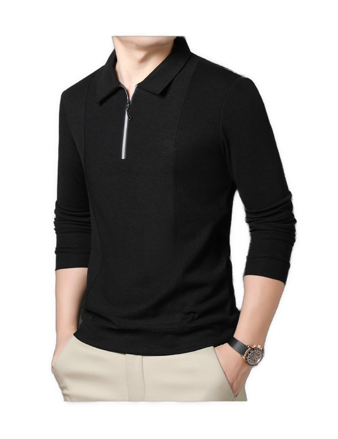 Duesfi i2 - Long Sleeves Track Top for Men - Sarman Fashion - Wholesale Clothing Fashion Brand for Men from Canada